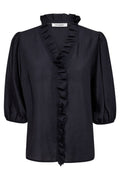 Anika Frill Ss Shirt 35905 | Navy
