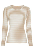 Jonesizeiane Ls Tee | Beige Greggio