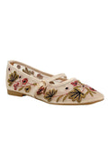 Noelle Floral Ballerina | Beige