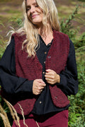 Teddy Vest | Plum