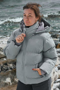Fox C Puffer Jacket | Light Grey