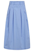 Mica Stripe Pleat Skirt 34225 | Pale Blue