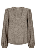Elin Blouse 207315 | Desert Taupe Black