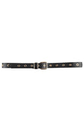 Penny Belt Eyelets  | Black