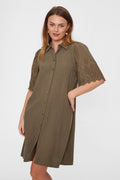 Lara Dress | Deep Lichen Green