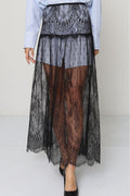 Mylar Lace Skirt | Black