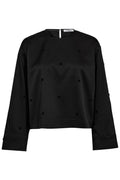 Clover Dot Blouse 35914 | Black