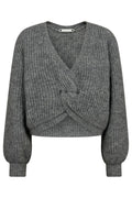 Cozy Lurex Twist Knit 32132 | Grey Melange