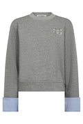 Daniella Cuff Sweat | Grey Melange