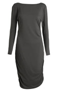 Alma Ls Turn Dress | Dark Grey