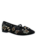 Noelle Floral Ballerina | Black
