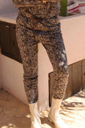 Alma Pants | Mocca Brown Lace