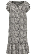 Sunrise Crop Carolacc Dress | Offwhite Black