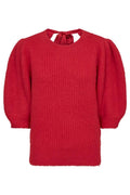 Coralie Bow Rib Knit 32135 | Flame