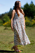 Luna Vero Boho Strap Dress | White Breeze