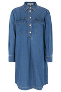 Erin Dress | Medium Blue Denim Wash