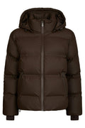 Fox C Puffer Jacket | Dark Brown