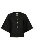 Rosella Boucle Mini Jacket | Black