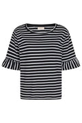 Marline Tee | Black Brilliant White