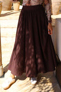 Frede Long Skirt | Dark Chocolate