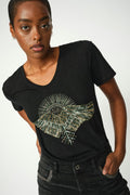 Nadine O-Ss Deco Tee |  Black