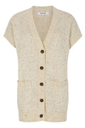 Sremerald Vest Knit | Arctic Wolf Melange