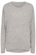 Lora Ls Blouse |  Lt Grey Melange