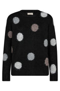 Louisa Pullover 202238 | Black Light Grey Melange