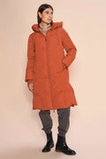 Nova Square Down Coat | Burnt Ochre