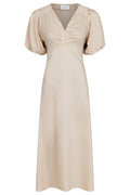 Illana Poplin Dress | Dark Sand