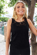 Isa Lace Tanktop | Black