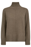 Aima Cashmere Highneck Knit |  Brindle