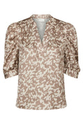 Roella Graphic Fade Blouse | Dark Sand