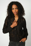 Monia Yen Lace Shirt |  Black