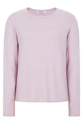Srmarla O-Neck Roll Edge Knit Sr219-208 |  Hushed Violet Melange