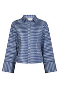 Rosa Check Shirt | Dark Blue