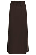 Noa Linen Skirt | Dark Brown