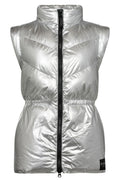 Metalcc Puffer Vest | Silver