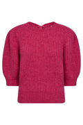Coralie Bow Rib Knit 32135 | Flash Pink