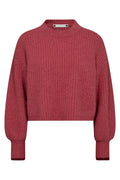 Coralie Crop Rib O-Knit 32140 | Magenta