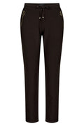 Henne Zip Pants | Coffee Bean