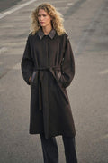 Eva Wool Coat  |  Chocolate Torte