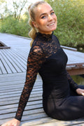 Lisa Ls Lace Blouse | Black