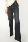 Candia Peach Jeans Long | Long Black
