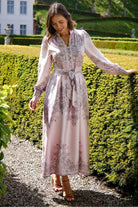 Nova Paisley Border Dress | Rose | Kjole fra Neo Noir