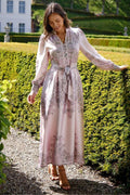Nova Paisley Border Dress | Rose