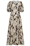 Elisa Pleat Dress 36508 | Bone
