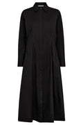 Poppy Shirt Long Dress 36526 | Black