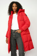 Nova Square Down Coat | Chinese Red
