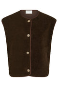 Mariko Teddy Vest | Dark Brown
